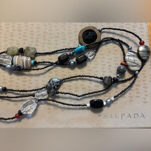 Silpada N1967 Breezy and Boho Multicolor Gemstone Necklace